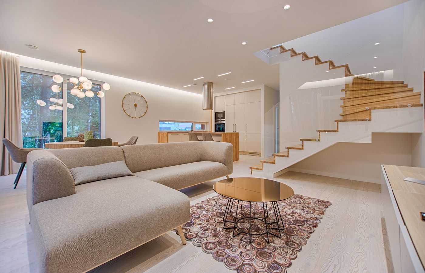 A quietly lit London residence